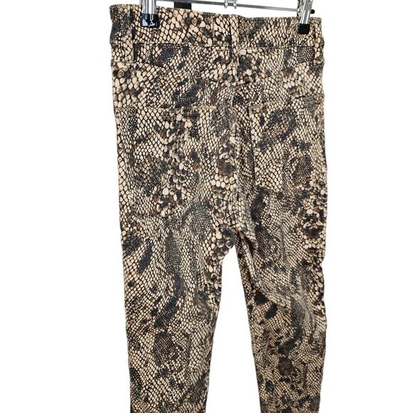 Free People We The Free Womens High Waist Denim Leggings Snake Skin Size 26 - Picture 4 of 11